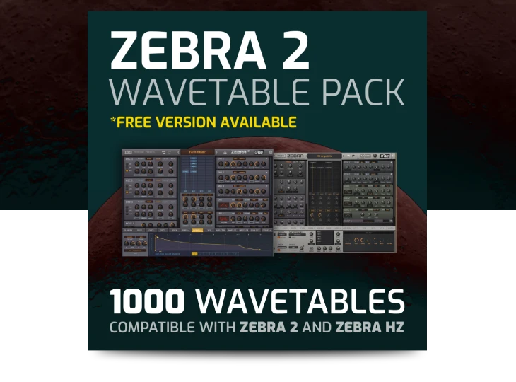 Zebra 2 Wavetable Pack