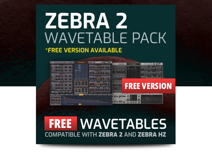 Zebra 2 Wavetable Pack Free Version
